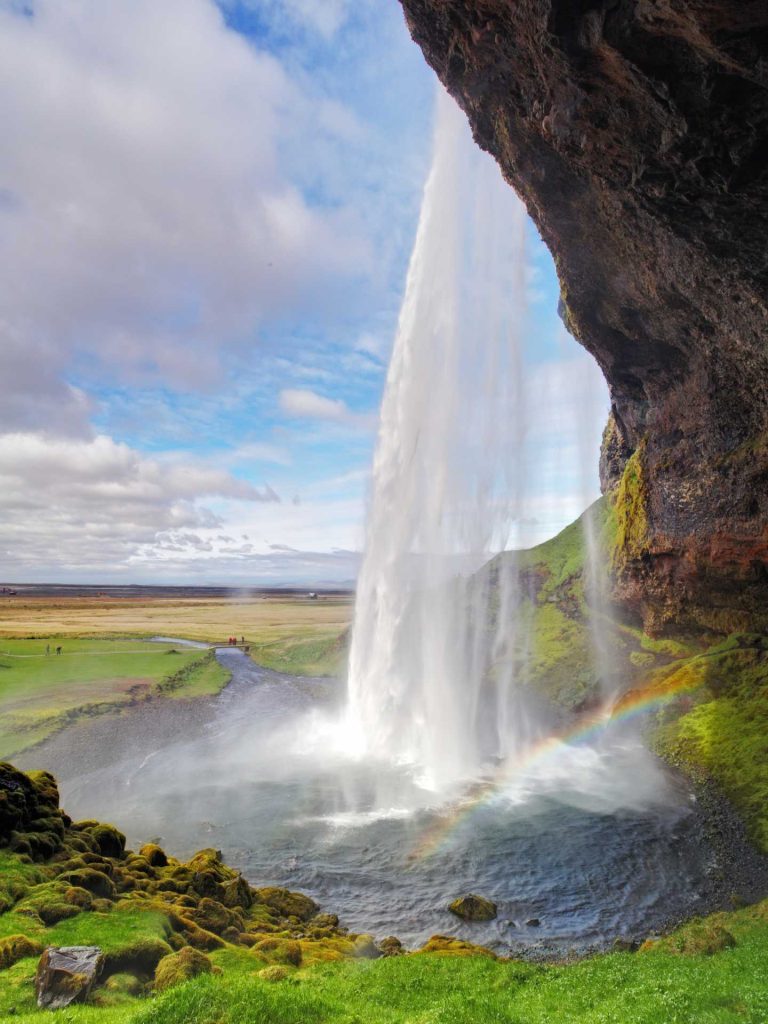 Iceland waterfall Seljalandsfoss