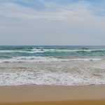 waves crashing on a beach