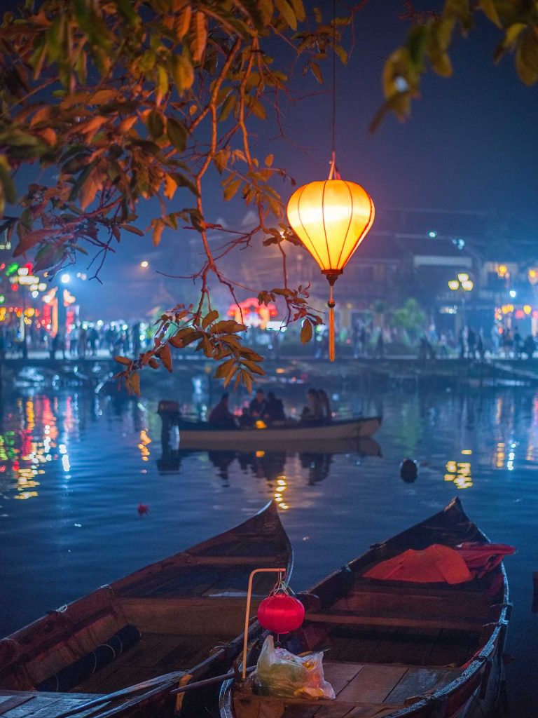Rowboats in Hoi An, Vietnam